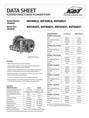 Cat Pumps Parts - 86HNV8 preview