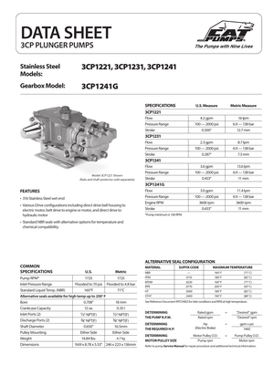 Cat Pumps Parts - 6HBY3M preview