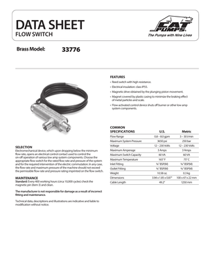 Cat Pumps Pump - 155FFD preview