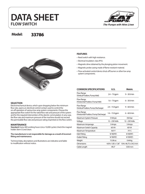 Cat Pumps Pump - JTLH5L preview