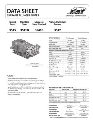 Cat Pumps Pump - 05ABPN preview