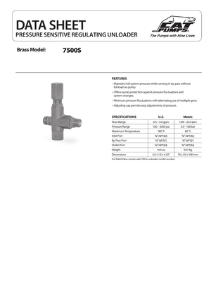 Cat Pumps Pump - H98CGW preview