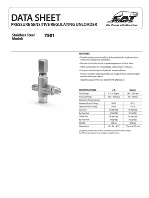 Cat Pumps Pump - G7REJ0 preview